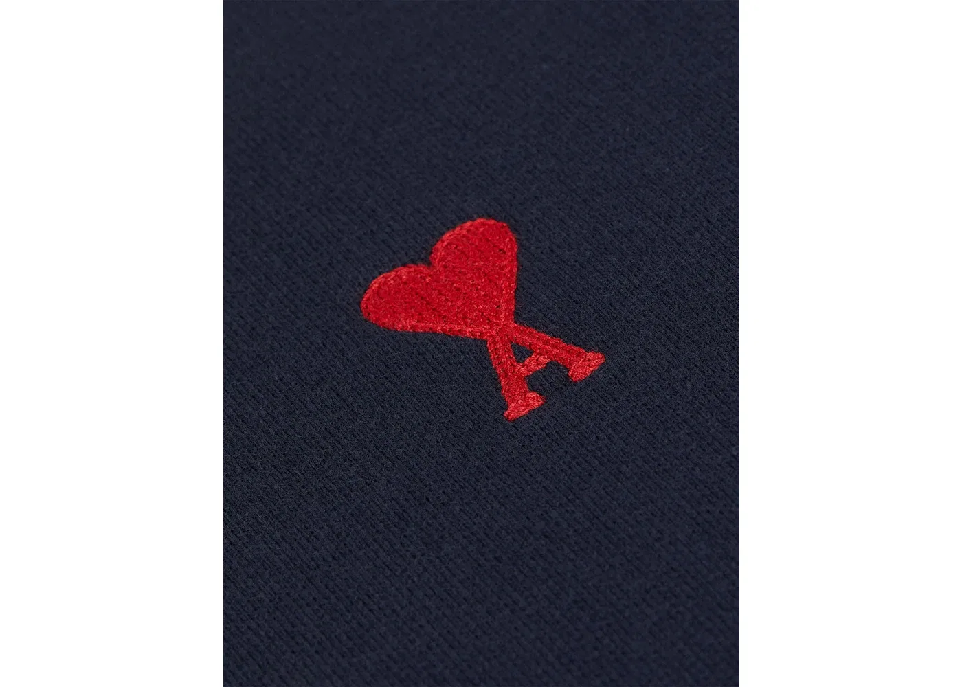 Мужской свитшот с круглым вырезом Ami De Coeur Ami Paris, Navy/Red — фото 2