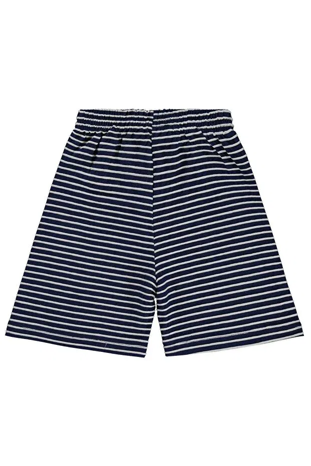 Детские шорты для мальчиков с принтом Kabartma striped Civil Boys, Navy Blue — фото 2