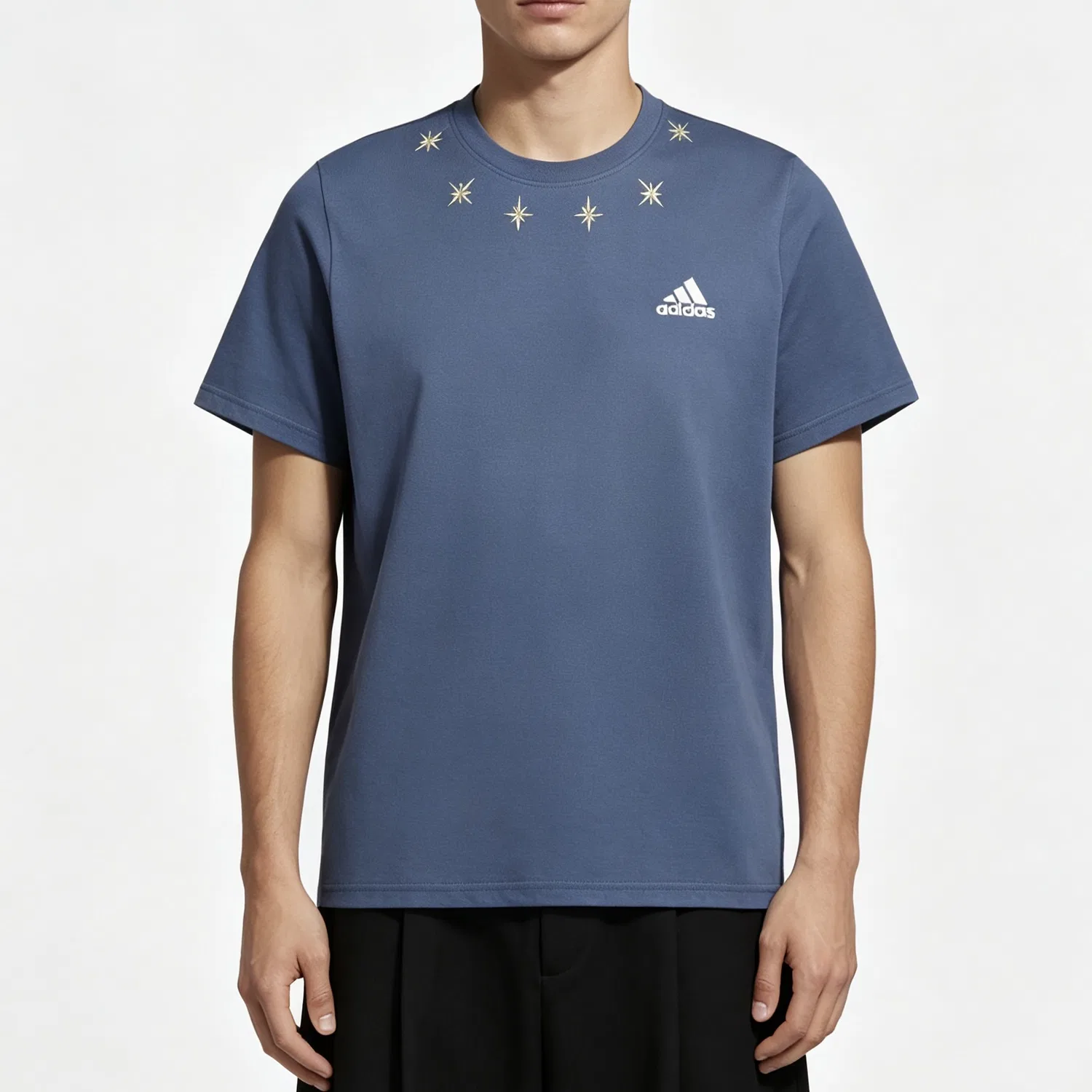 Футболка унисекс с принтом Adidas, Blue — фото 4