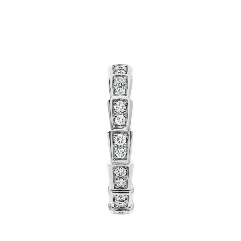Обручальное кольцо Bvlgari Serpenti Viper, белое золото/бриллианты — фото 3
