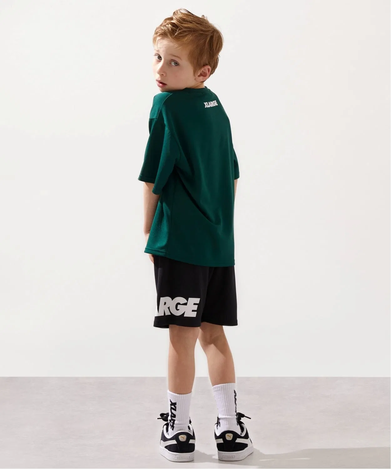 Детские шорты с принтом и утяжкой XLARGE KIDS, Light Blue — фото 3