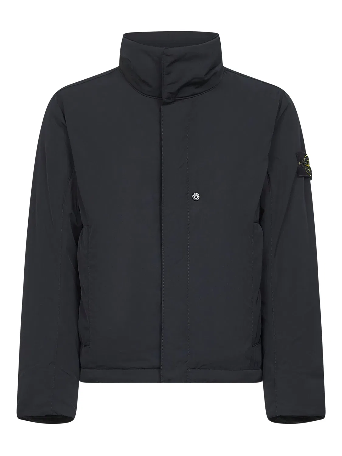 Удлиненная куртка с воротником-стойкой Stone Island, черный