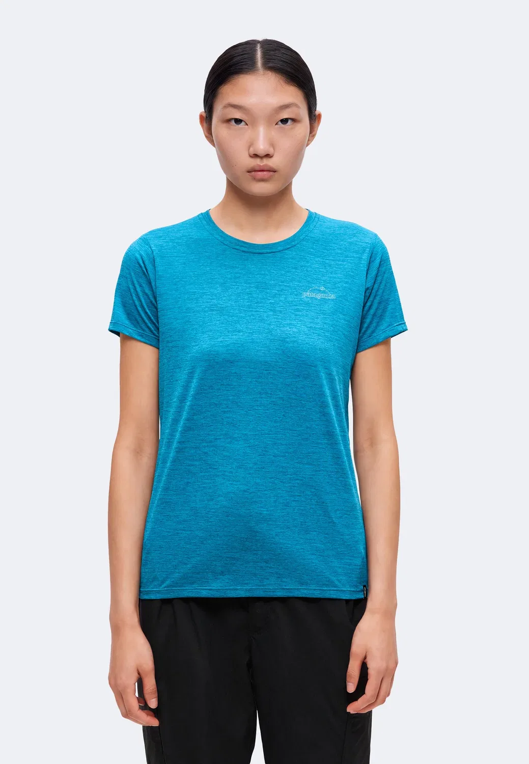 Ежедневная спортивная футболка P-6 Cosmos Patagonia, Glacial Blue/Light Glacial Blue — фото 3