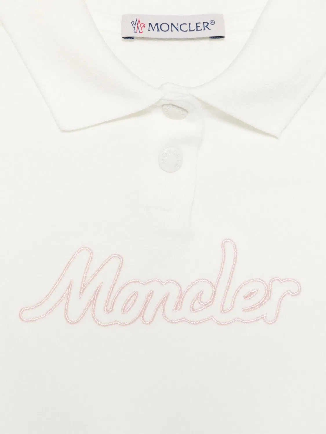 Поло- платье Moncler, белый — фото 3