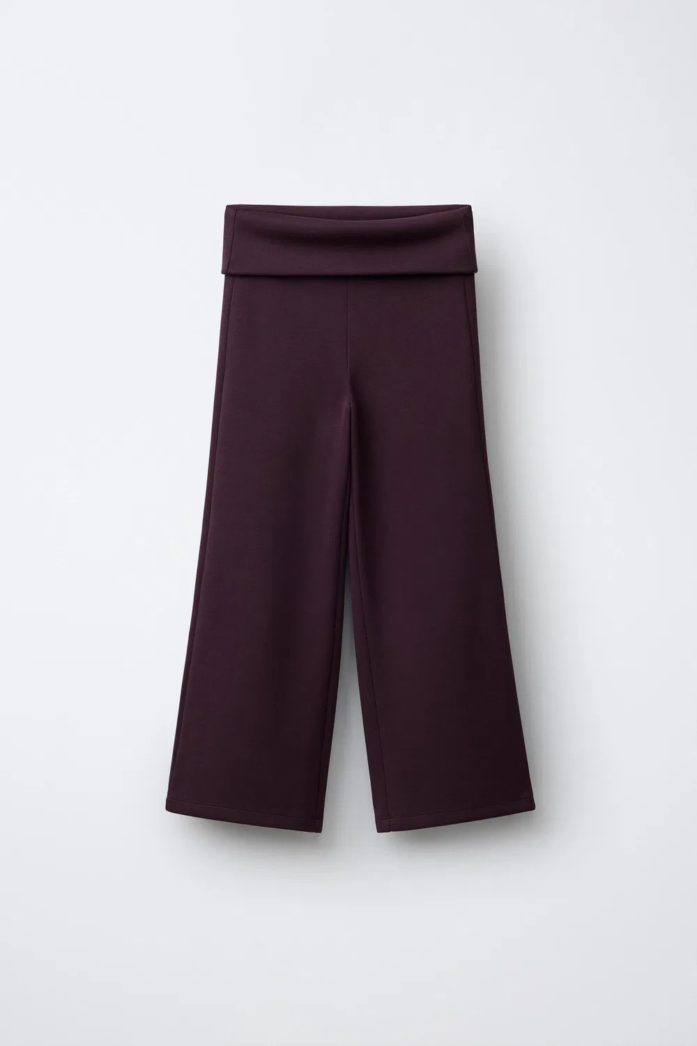 Спортивные брюки с широкими штанинами ZARA, Aubergine