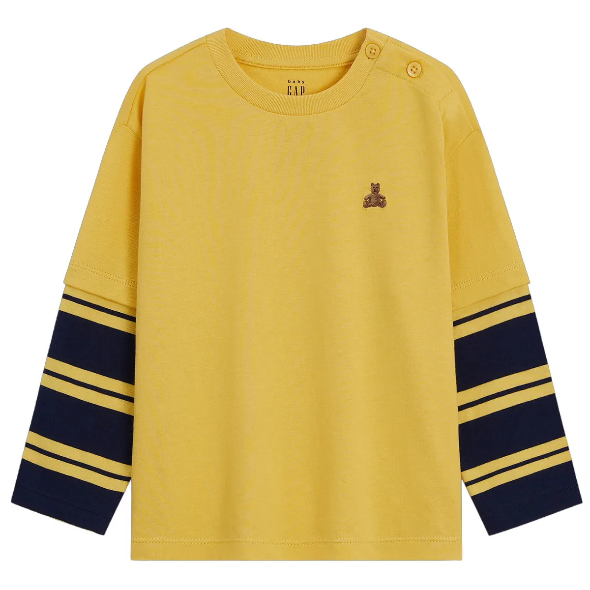 Детская футболка для мальчиков с круглым вырезом GAP, Yellow