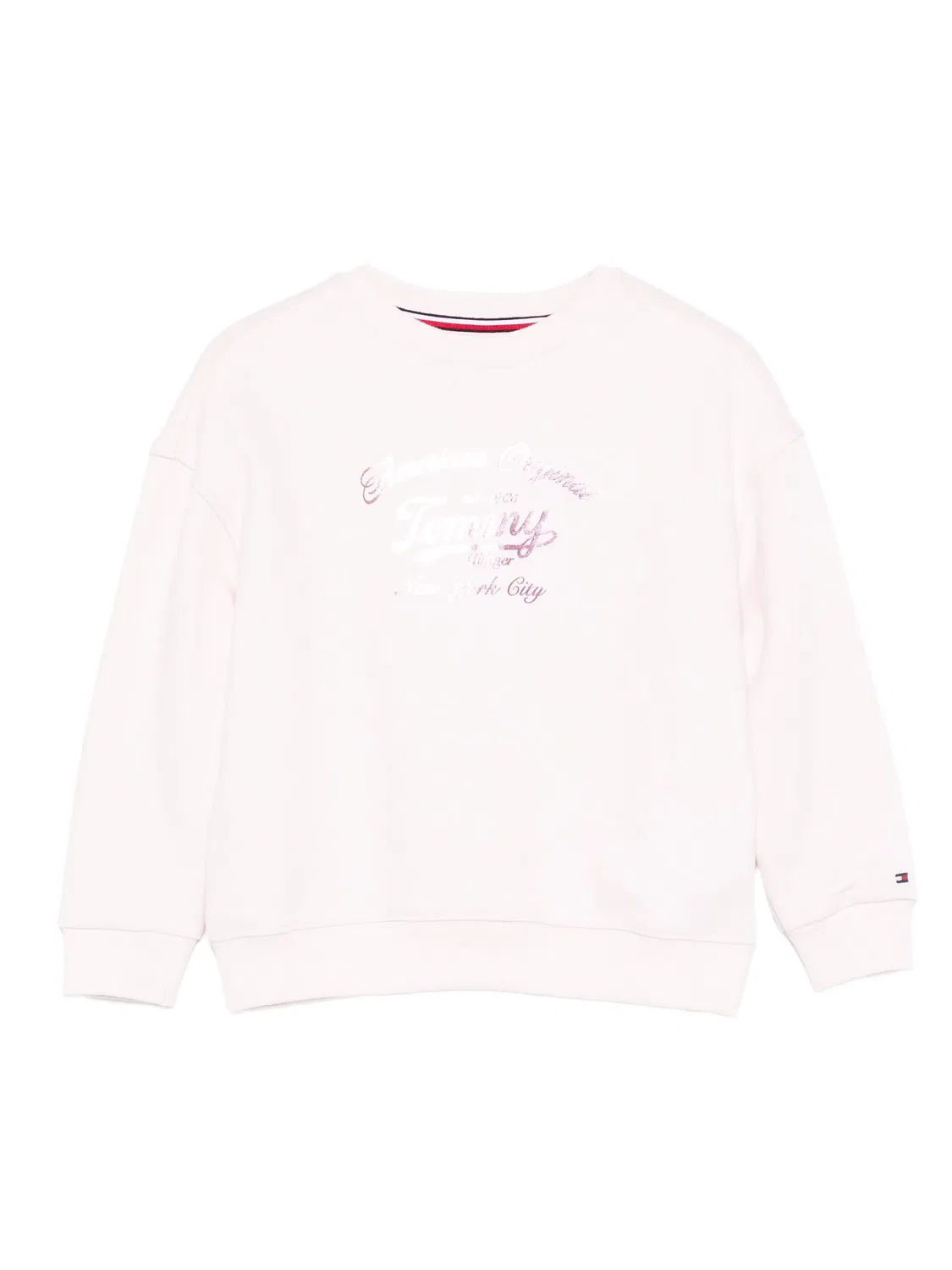 Свитшот с логотипом и длинными рукавами Tommy Hilfiger, розовый