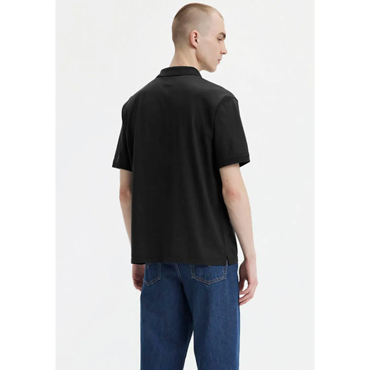 Мужское поло с логотипом Levi's, Black — фото 2