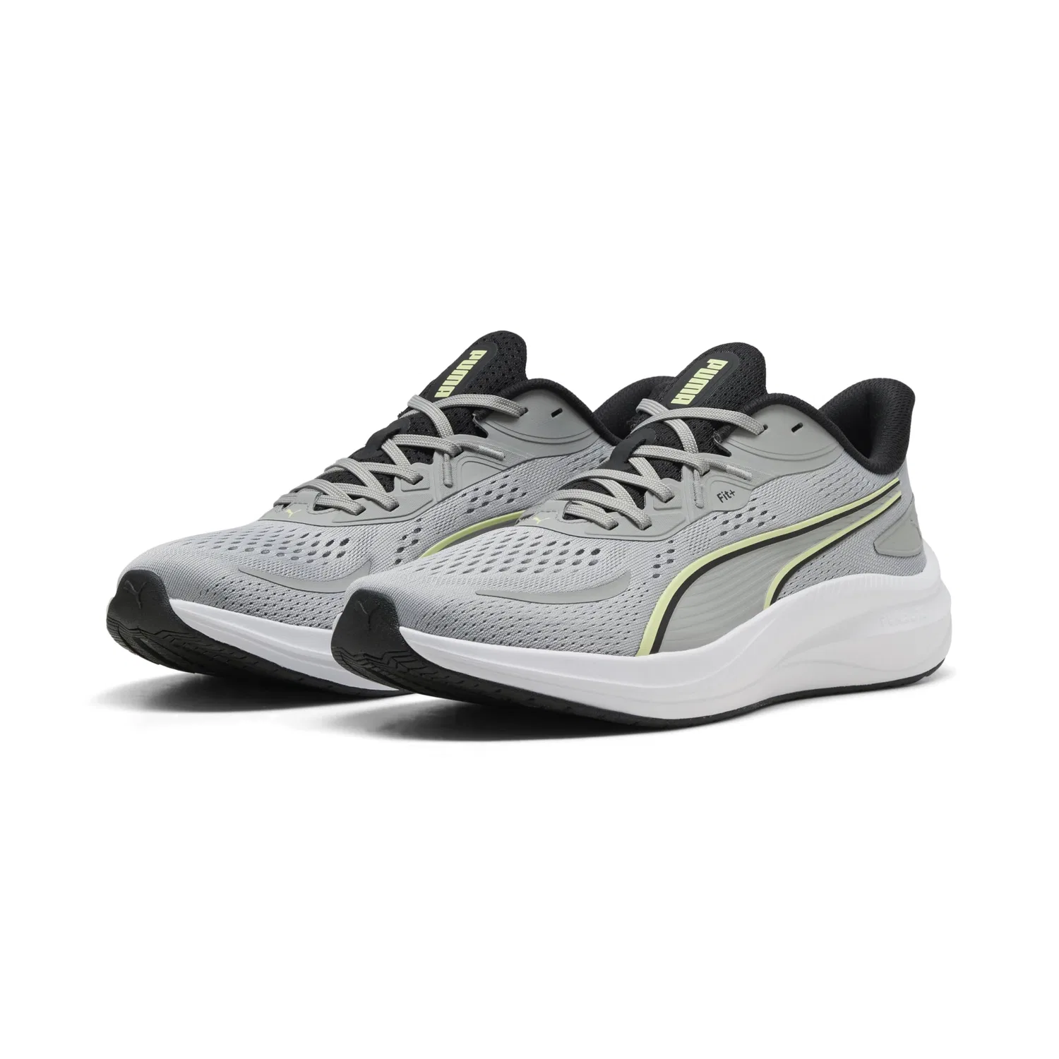 Детские беговые кроссовки для мальчиков Skyrocket Lite Adult PUMA, 2 Gray Echo White Apple Spritz — фото 2
