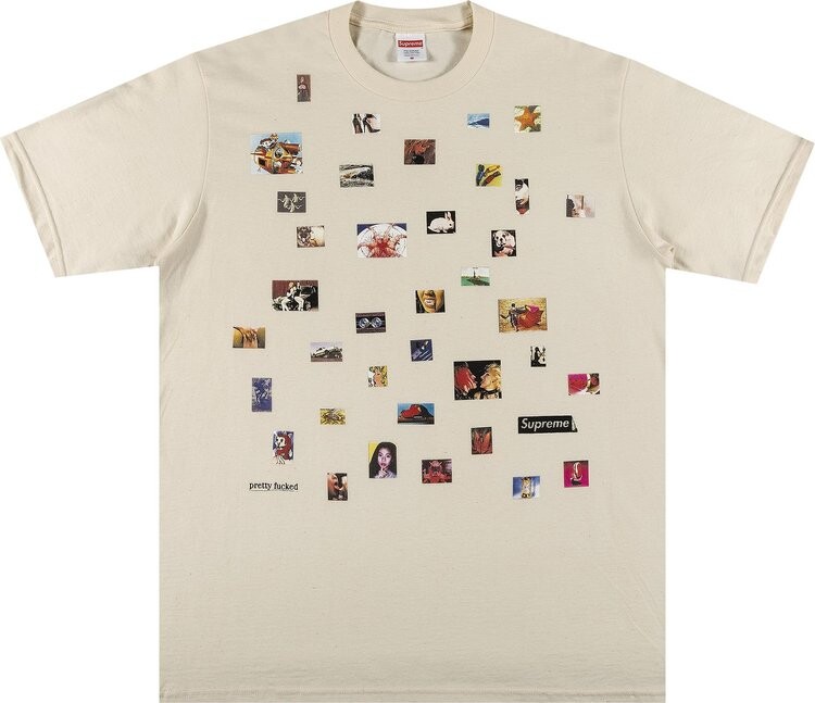 Футболка Supreme Pretty f*cked Tee 'Natural', кремовый — фото 2