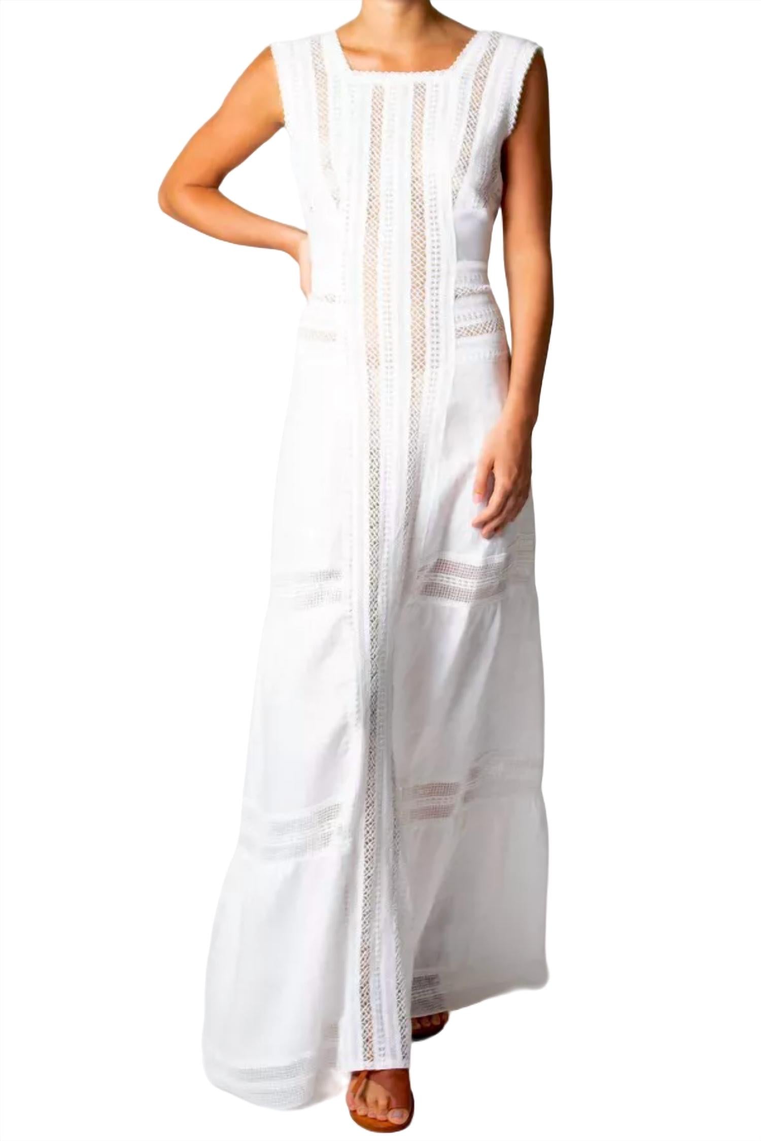 

Платье Calista Washed Linen, чисто-белый цвет Miguelina