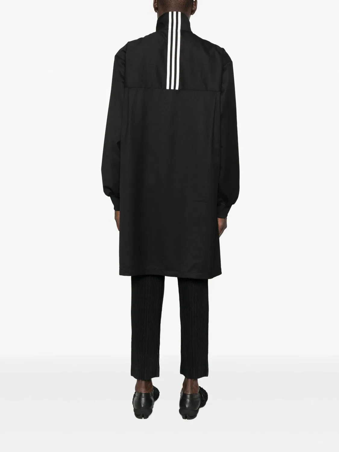 Длинная куртка с застежкой на молнии Adidas, черный — фото 4
