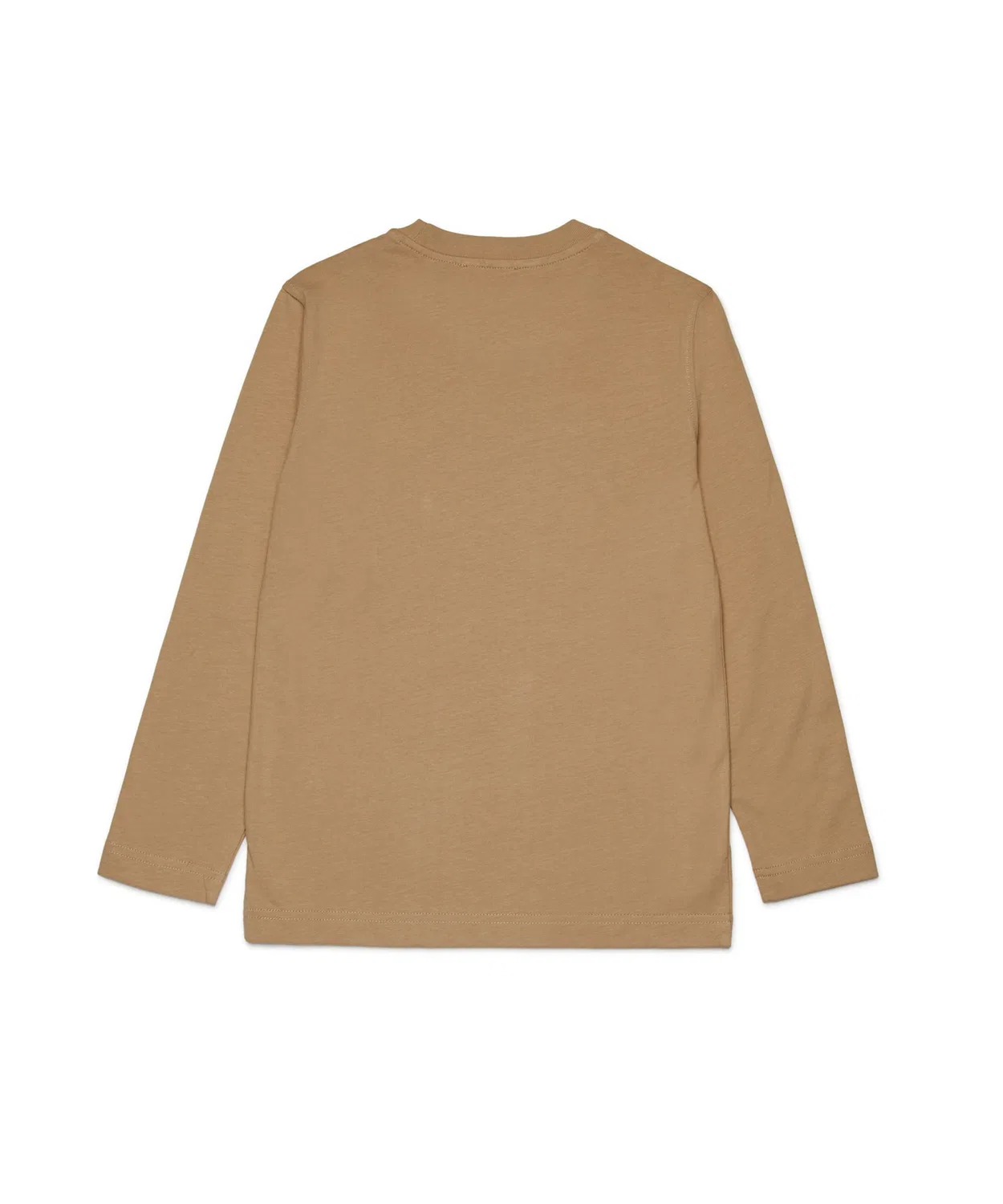 Детская футболка с длинным рукавомс брендовым логотипом DIESEL KIDS, Beige — фото 2