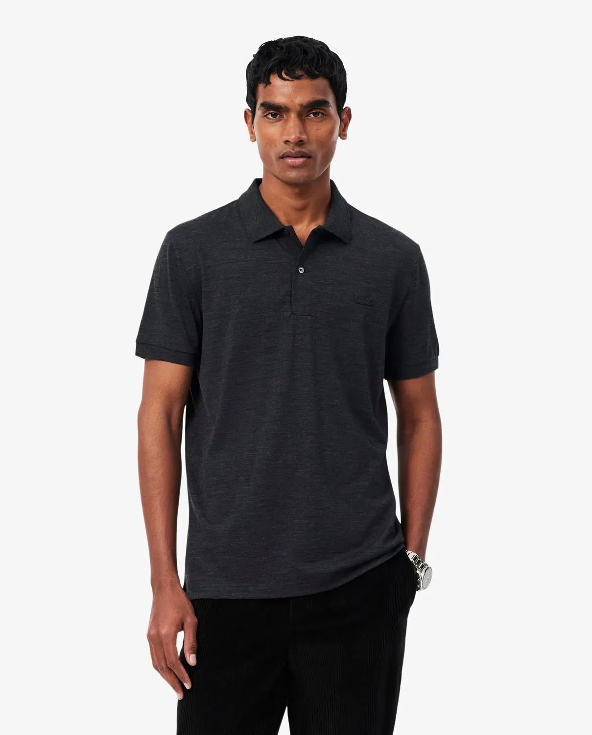 Поло мужское Lacoste Gris с коротким рукавом