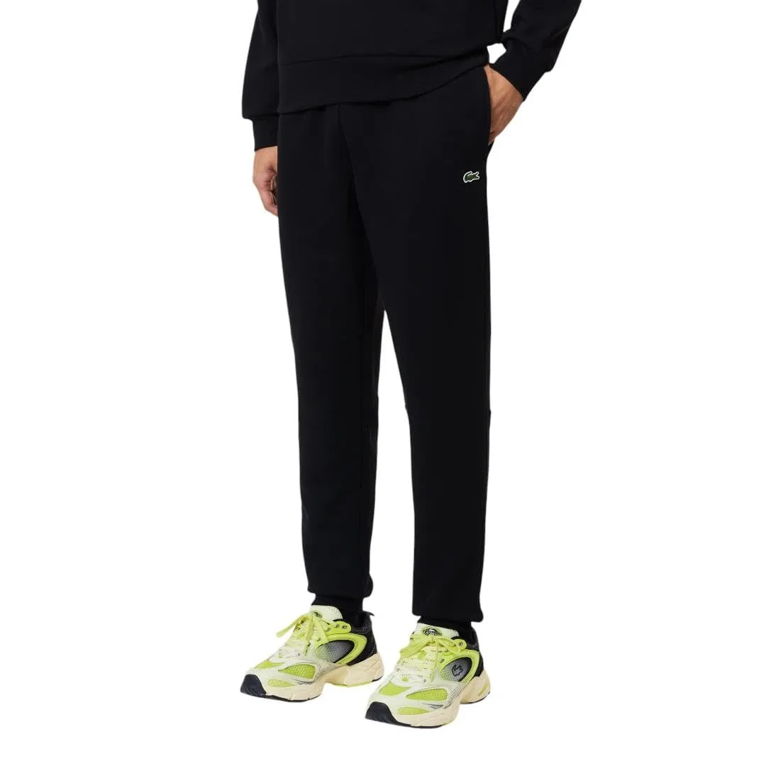 Мужские спортивные штаны из флиса Solid Fleece Jogger Lacoste, Black — фото 2
