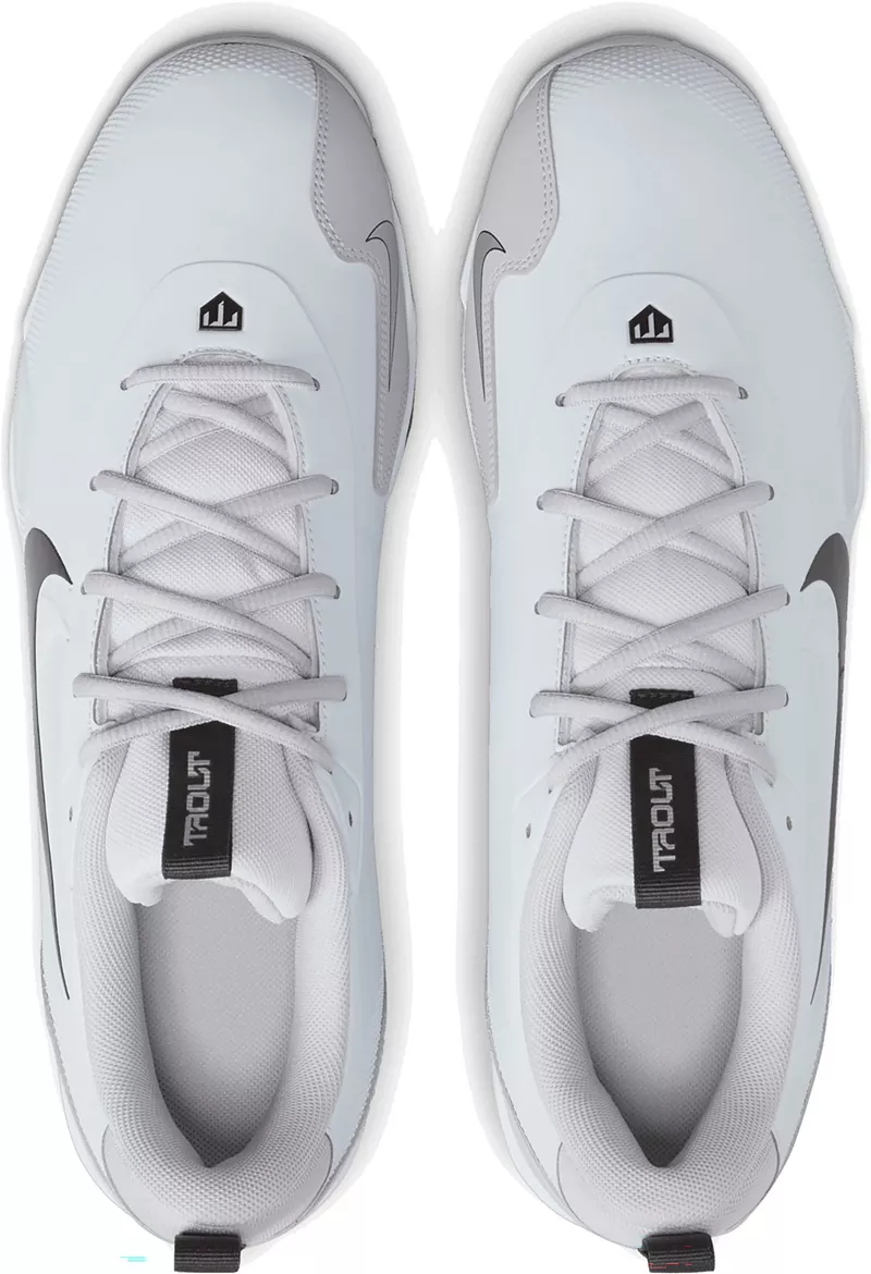Мужские бейсбольные бутсы Nike Force Trout 9 Keystone RM, цвет Platinum/White — фото 2