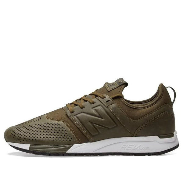

Кроссовки 247 кожа New Balance, зеленый