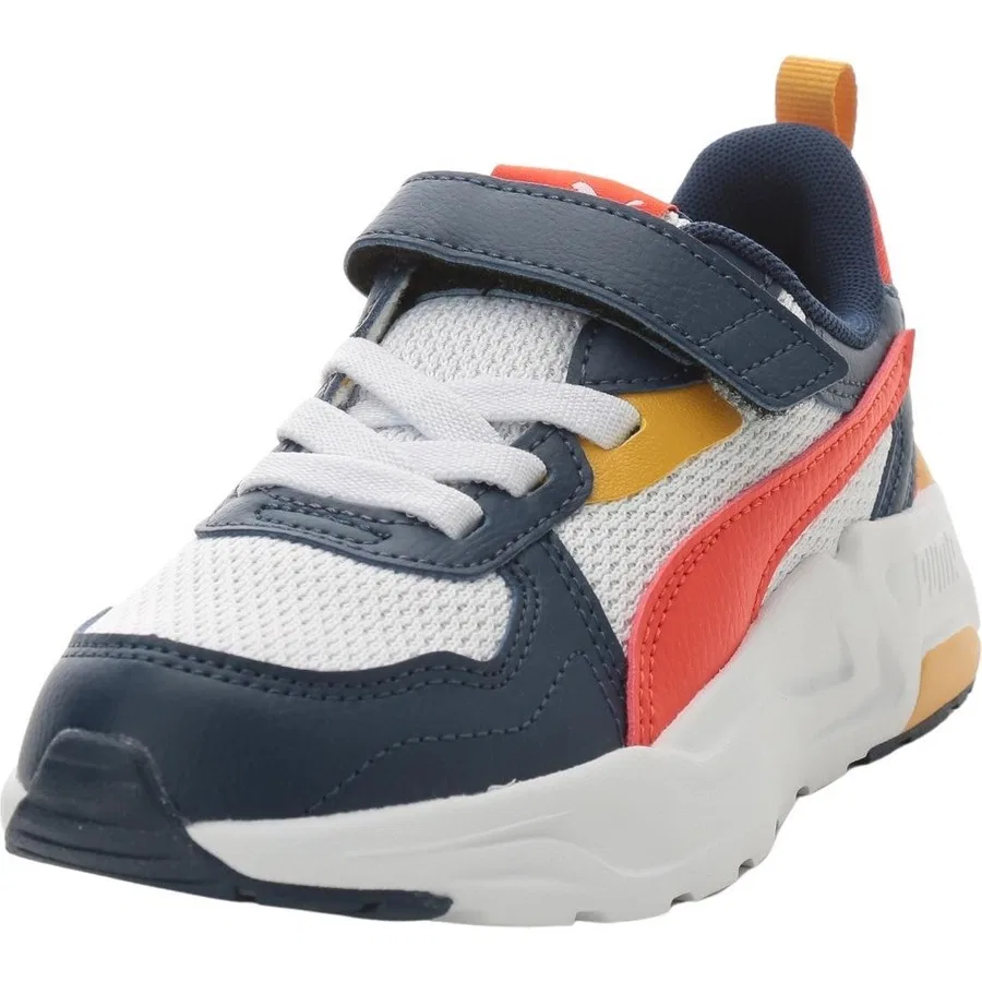 Детские спортивные кроссовки Puma Trinity Lite Ac+ Ps Pristine- White- Lacivert, Темно-синий — фото 3