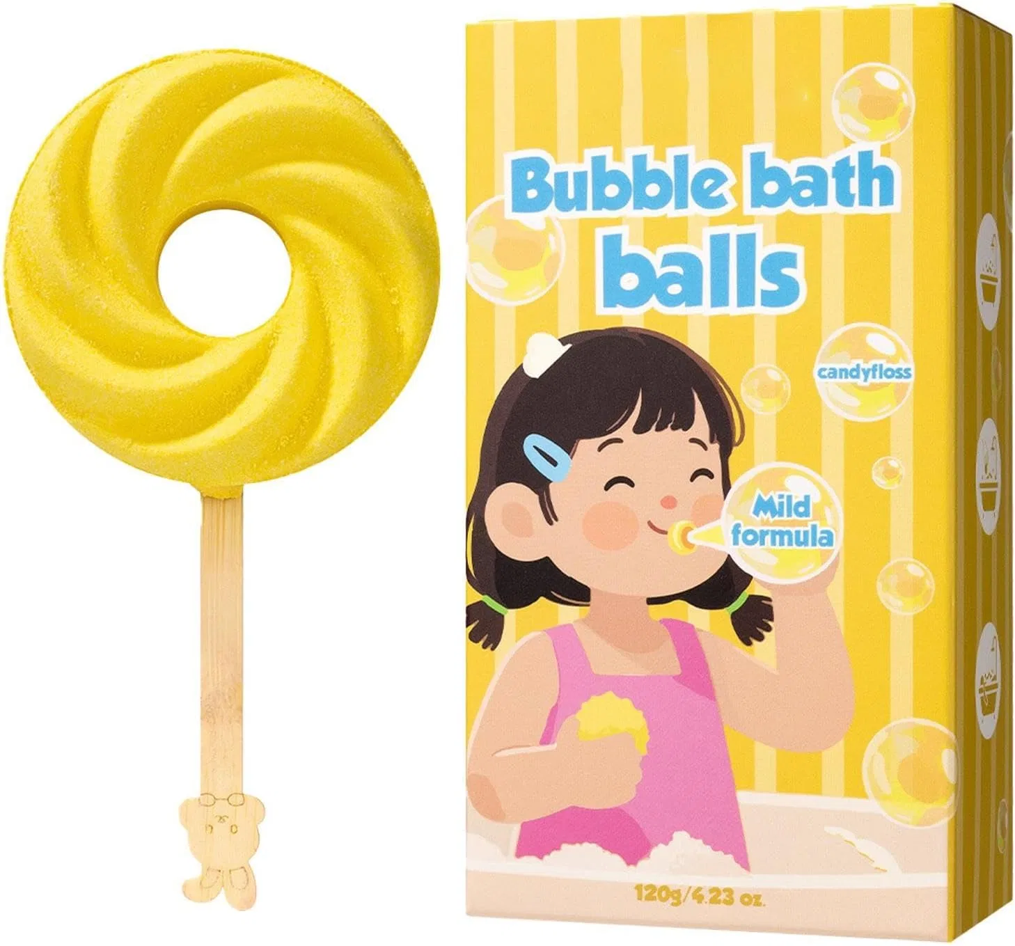 Бомбочки для ванны Lollipop Pomurom, Marshmallow