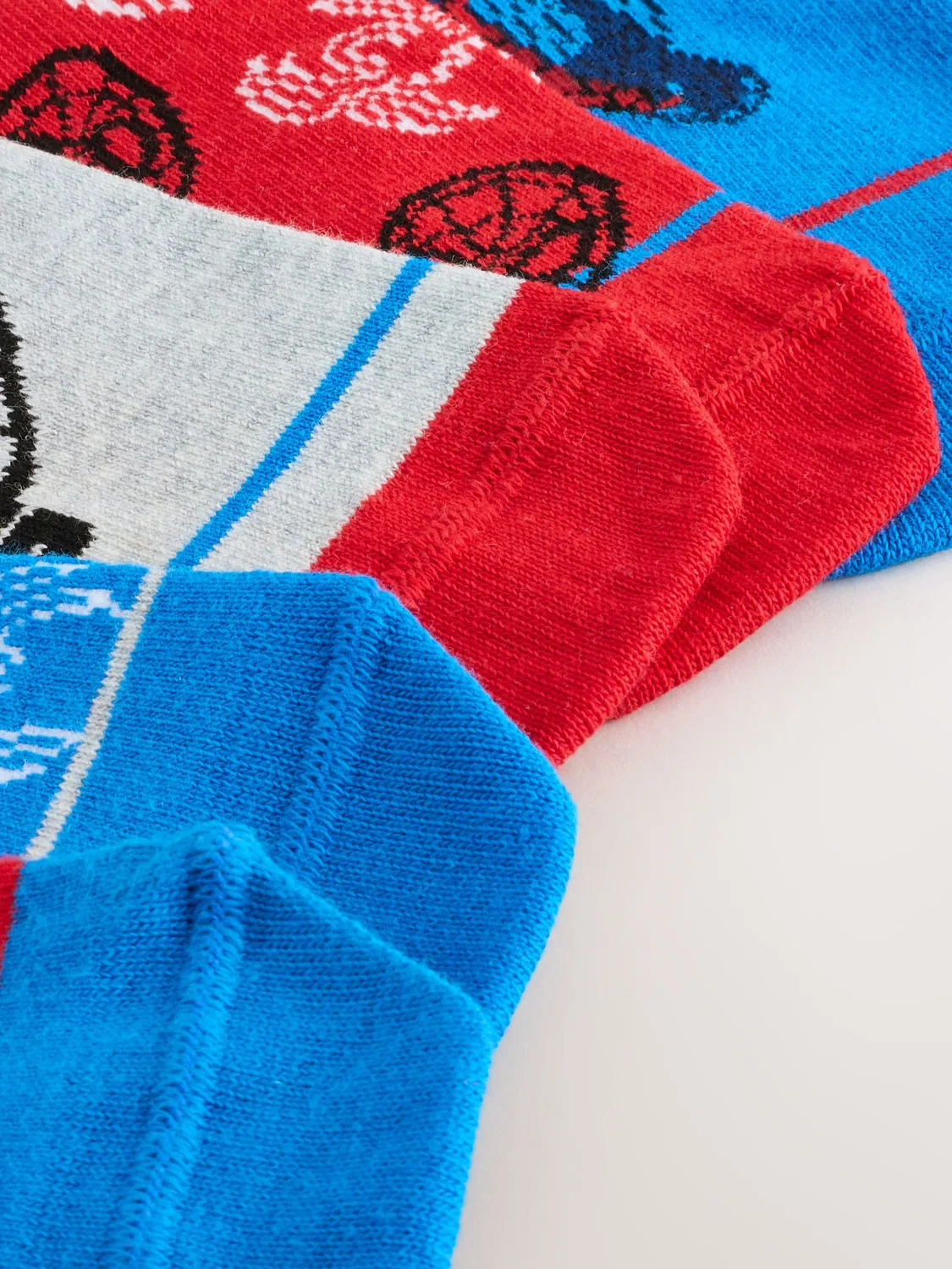Носки Spiderman Character Cotton Rich Trainer 5 Pack Next, Spiderman — фото 3