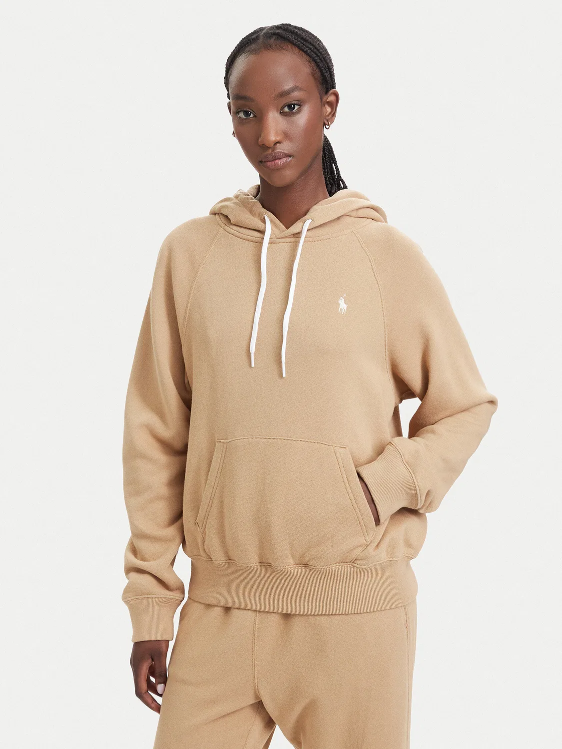 Женская толстовка стандартного кроя Polo Ralph Lauren, темно-бежевый