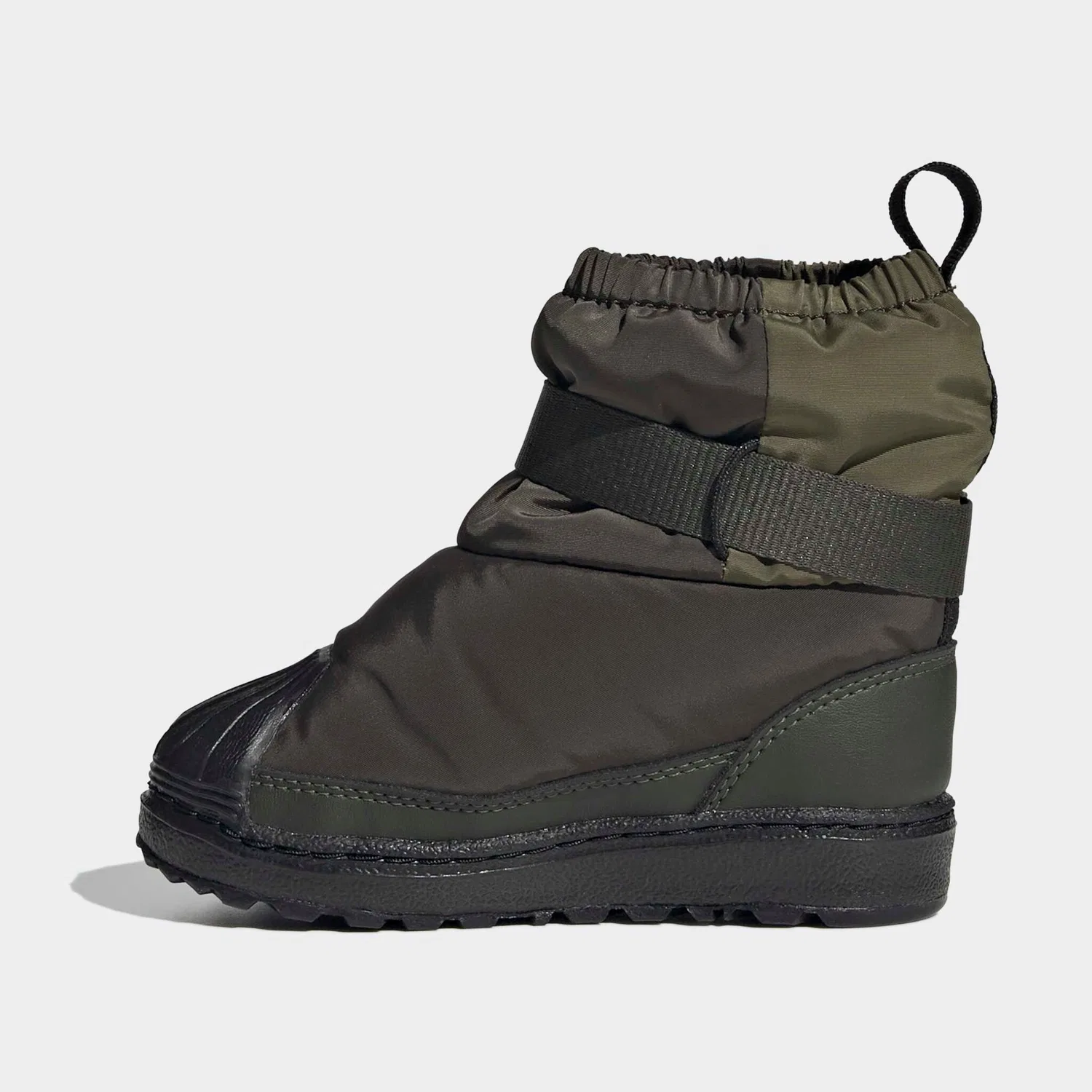 Детские зимние ботинки с мыском-ракушкой Adidas Originals, Shadow Olive/Core Black/Focus Olive — фото 3