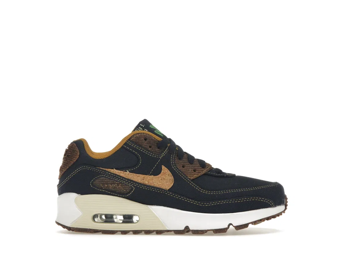 Детские кроссовки Lifestyle Nike Air Max 90, Obsidian/Coconut Milk-White-Wheat