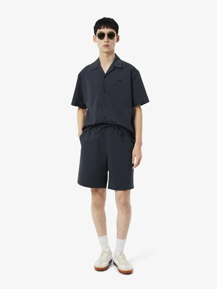 Шорты из вафельной ткани LACOSTE, Grey