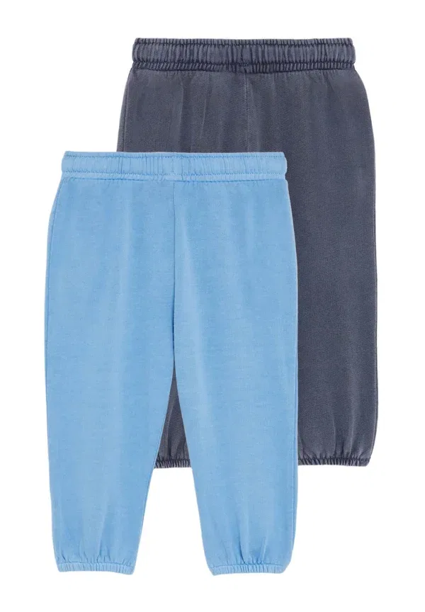 Брюки хлопковые 2Pk joggers Marks & Spencer, синий — фото 2