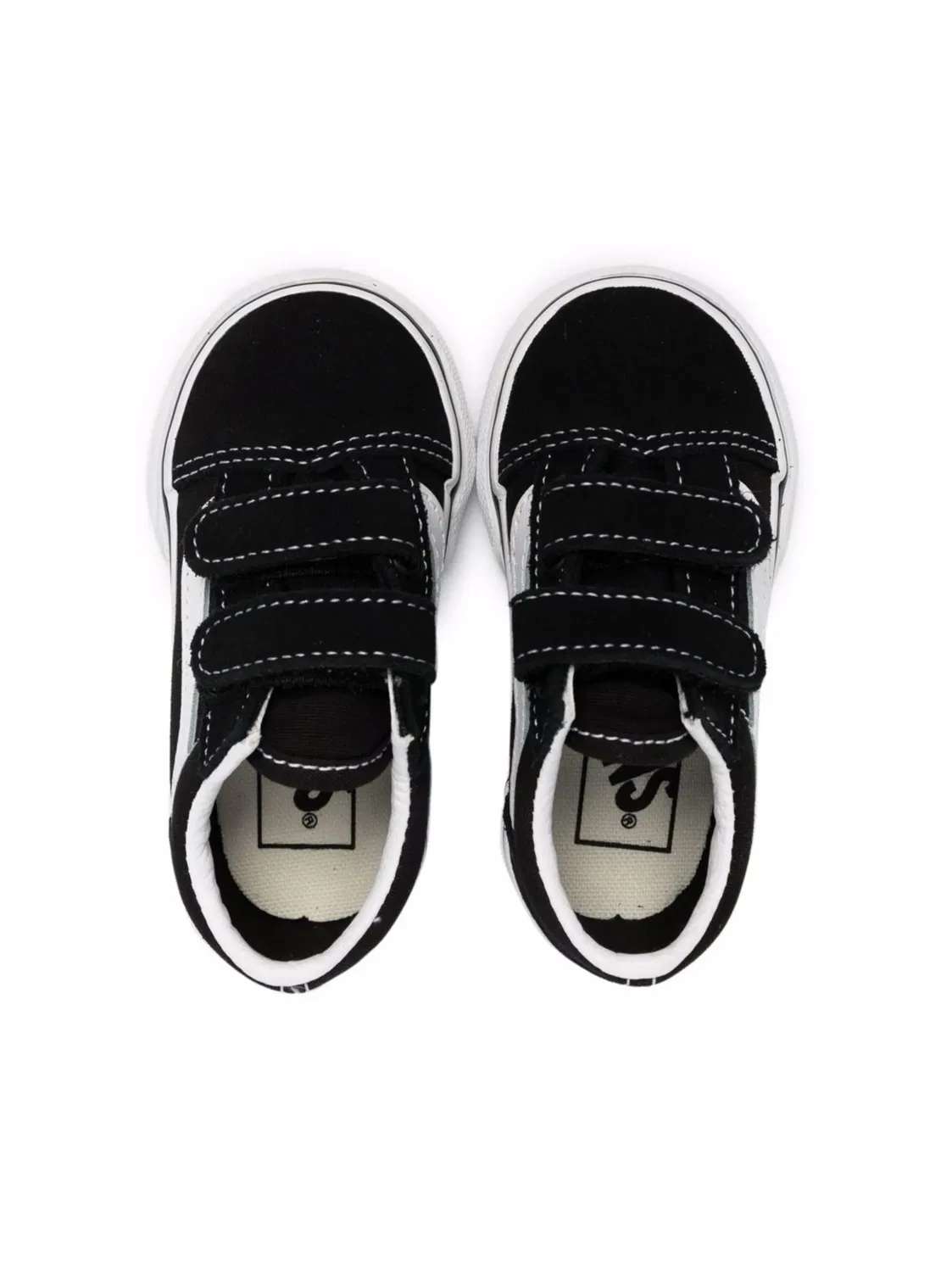 Кроссовки с ремешком на липучке Vans, черный — фото 3