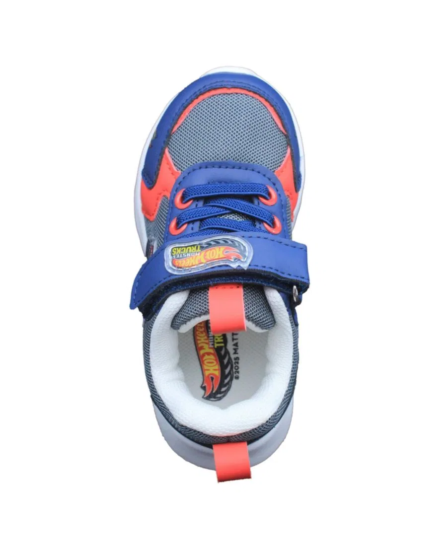 Кроссовки со светодиодной подсветкой Hot Wheels Monster Trucks, Race Ace - Gray, Blue & Red — фото 3