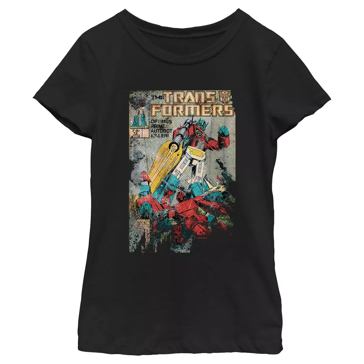 Детская футболка с принтом Distressed Optimus Prime Autobot Killer Transformers, Black