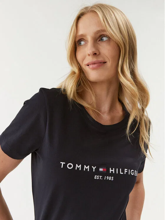 Футболка regular fit Heritage C-Nk Tommy Hilfiger, темно-синий — фото 4