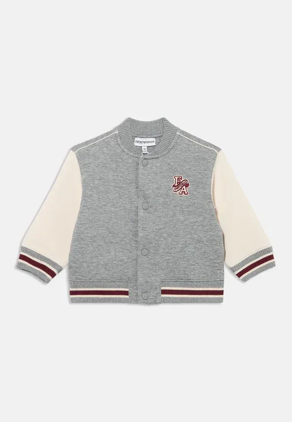 Куртка-бомбер унисекс Emporio Armani, белый/серый