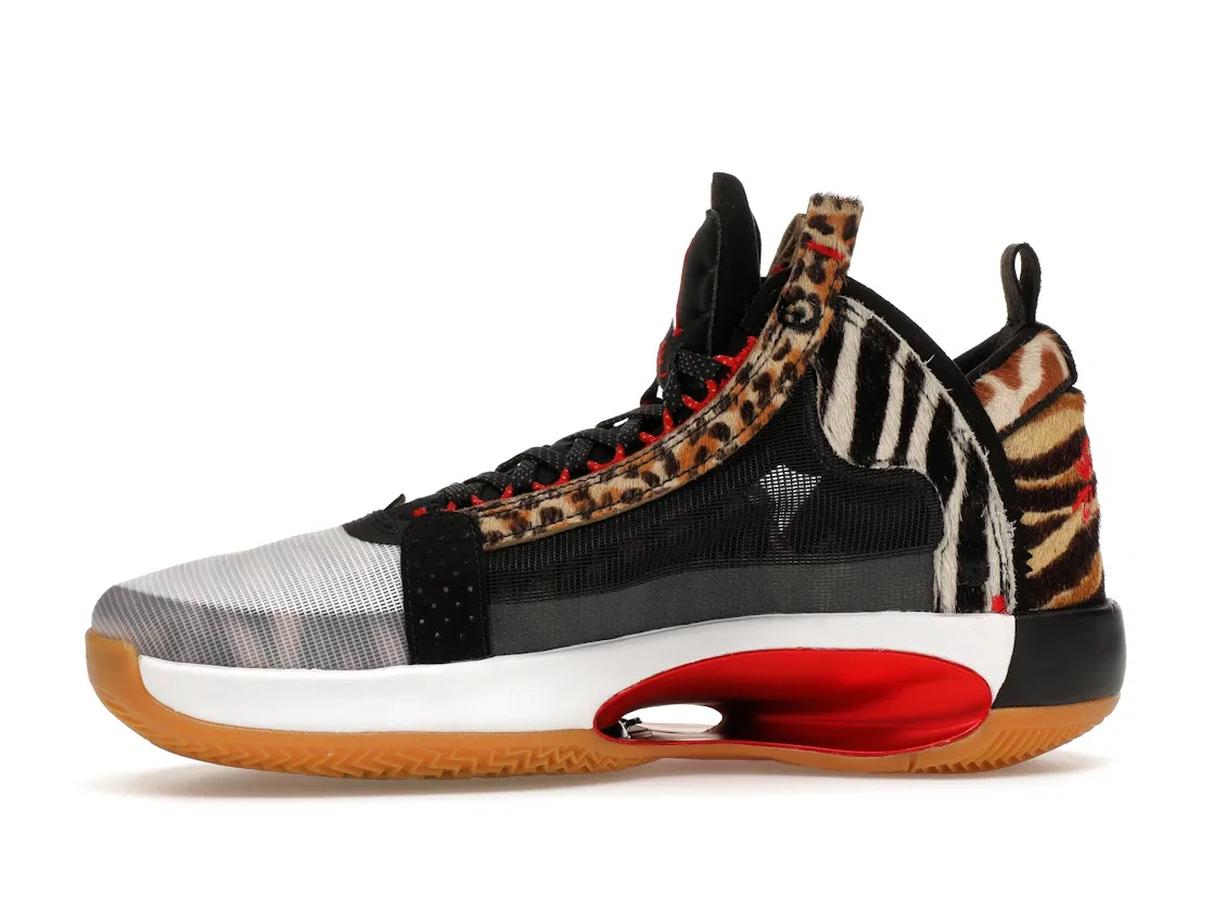 Детские кроссовки для мальчиков баскетбольные Jordan XXXIV Jordan, Multi-Color/Black/University Red — фото 3