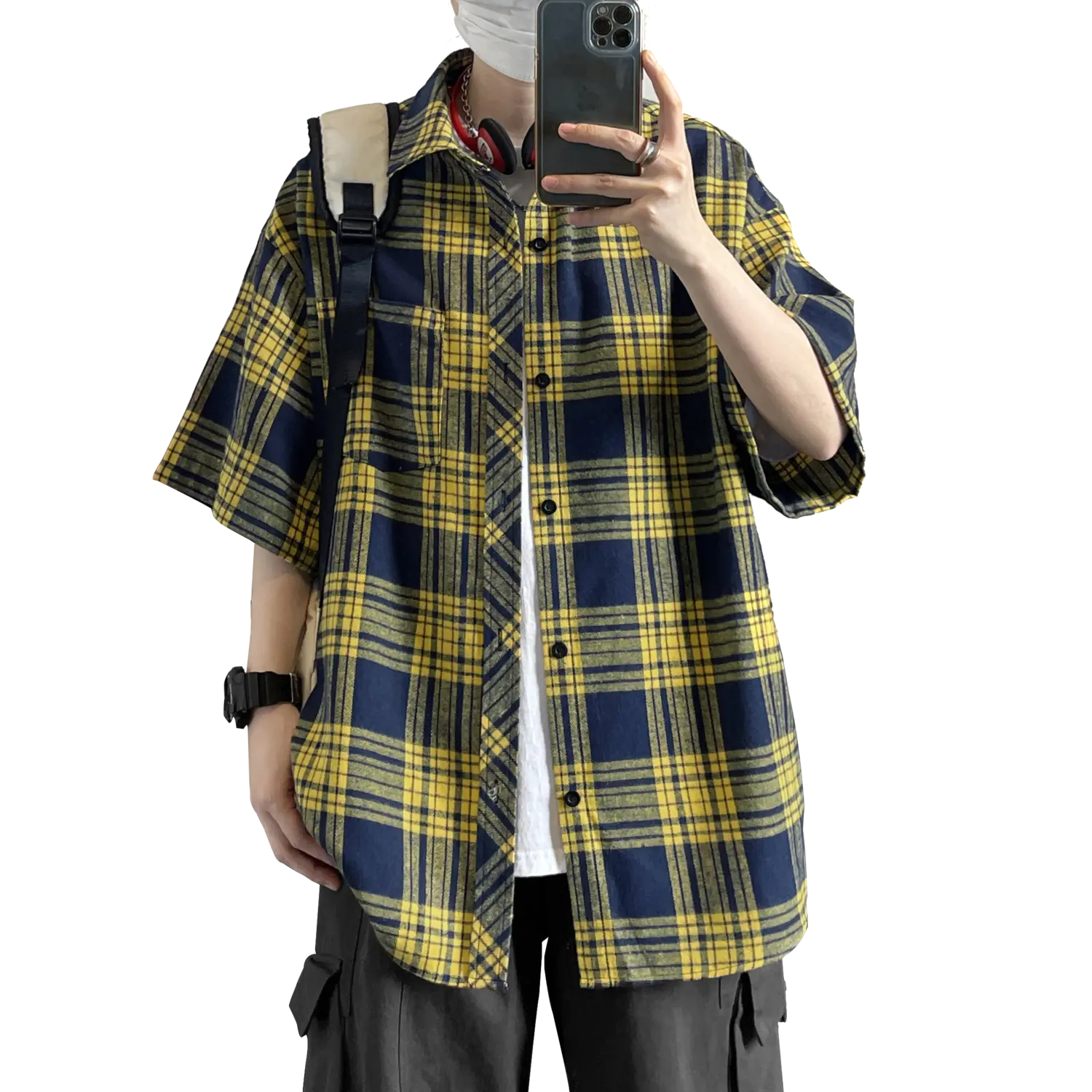 

Рубашка унисекс DANGERTIGER, Green Plaid