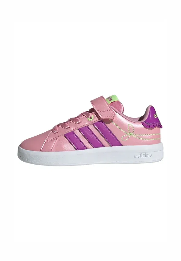 Детские кроссовки Grand Court 3.0 для девочек Adidas Sportswear, желтый/фиолетовый