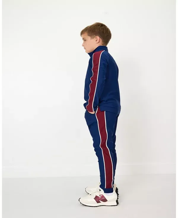 Детские спортивные брюки для мальчиков с зауженным кроем Sideline Warm-Up Jogger Courtside Kids, темно-синий — фото 2