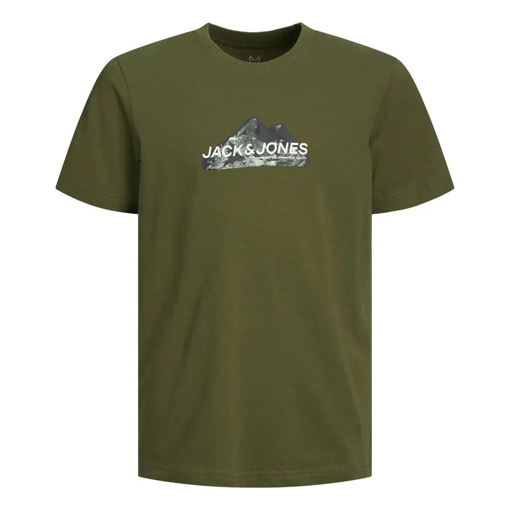 Футболка Mountain Logo Jack & Jones, зеленый — фото 3