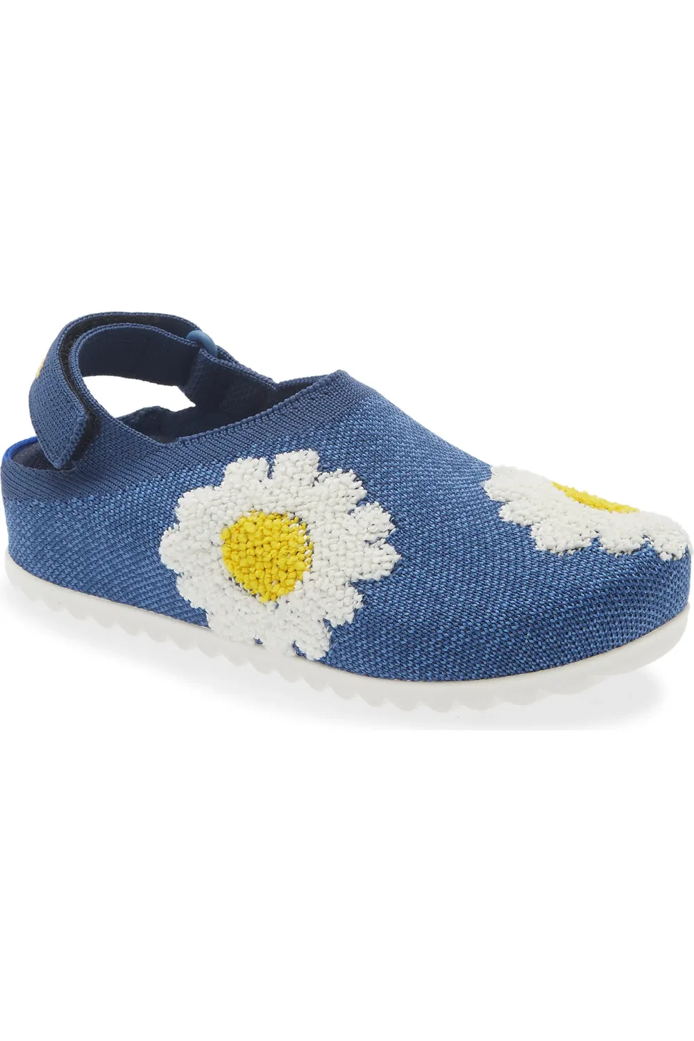 Детские сабо с регулируемым ремешком Kids' Clog Rothy's, Indigo Daisy