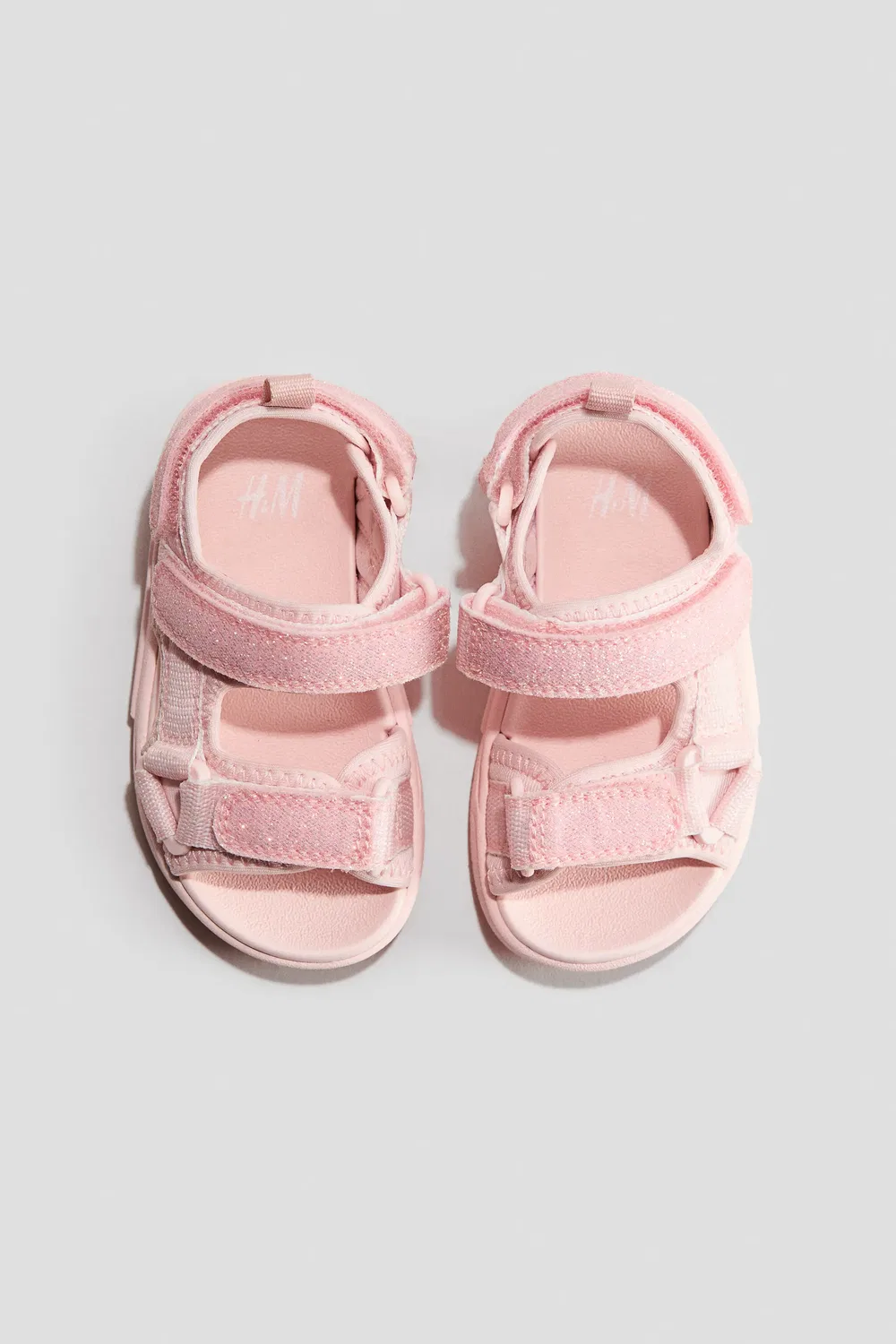 Детские сандалии из неопрена Scuba H&M, светло-розовый — фото 2