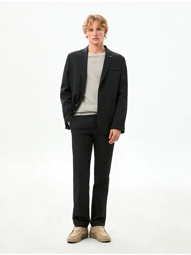 Брюки текстурированные Denton Fit TOMMY HILFIGER, Navy