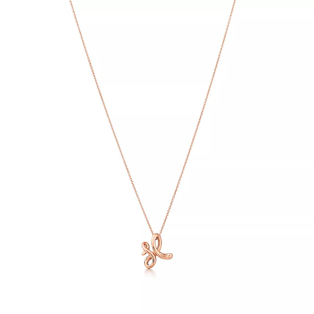 

Колье Tiffany & Co. Letter "X", розовое золото
