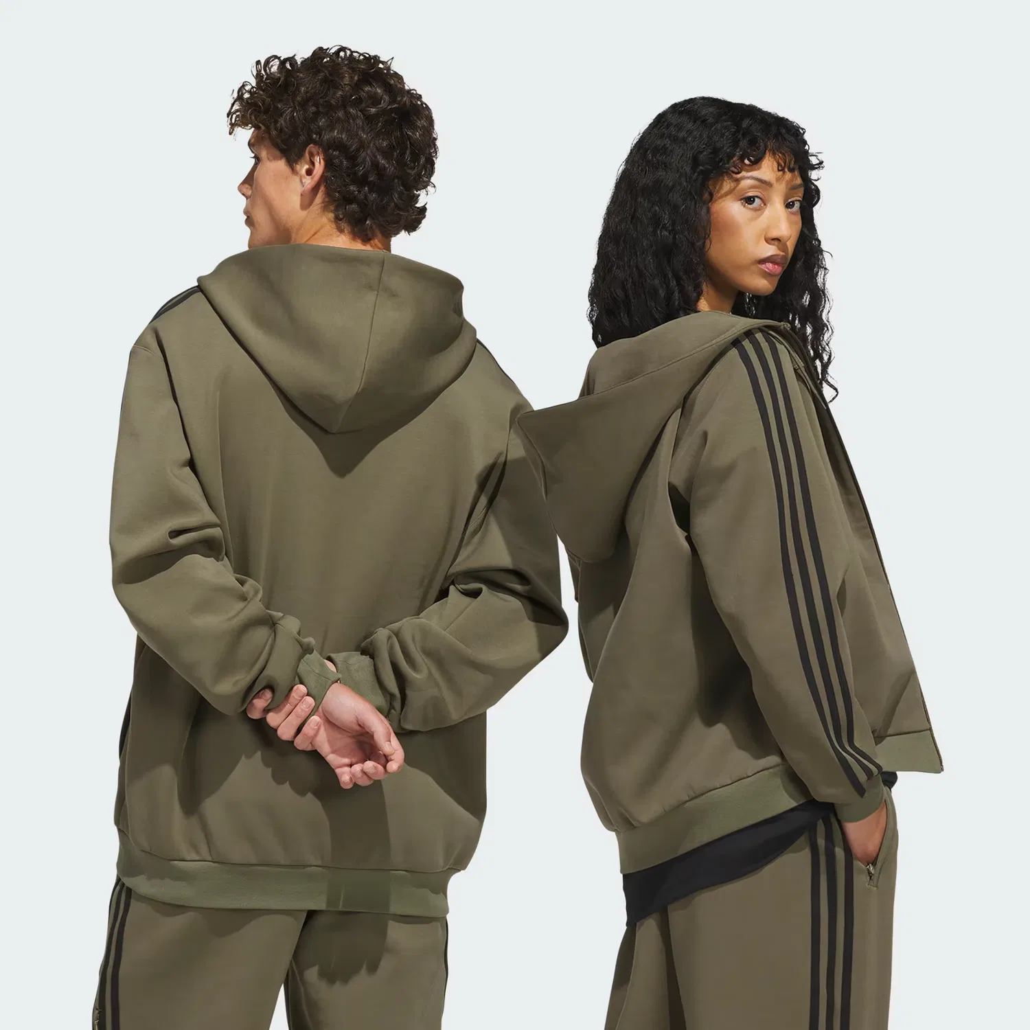 Куртка из флиса Skateboarding Technical Fleece Jacket, Adidas Originals, оливковый/черный — фото 2