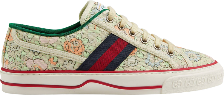 

Кроссовки Liberty of London x Gucci Wmns Tennis 1977 Floral - Mint Green, зеленый