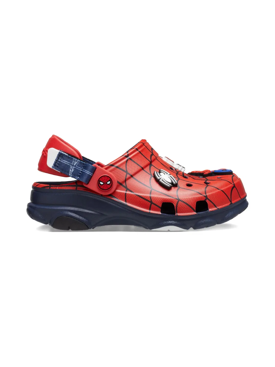 Клоги Spider-Man для активных детей Crocs, красный