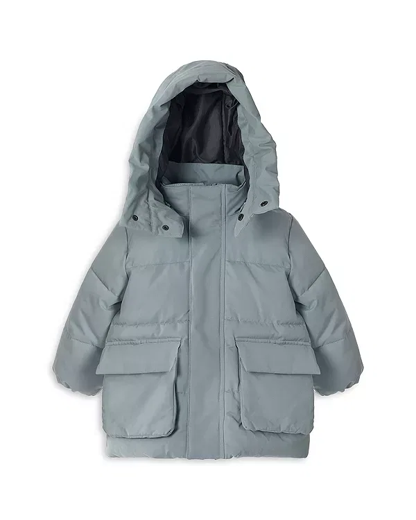 Детское пальто для девочек с капюшоном Benji Puffer Jacket 7Am Enfant, Mirage — фото 2