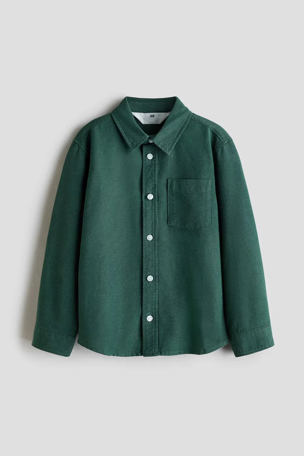 Оксфордская рубашка H&M, Dunkelgrün