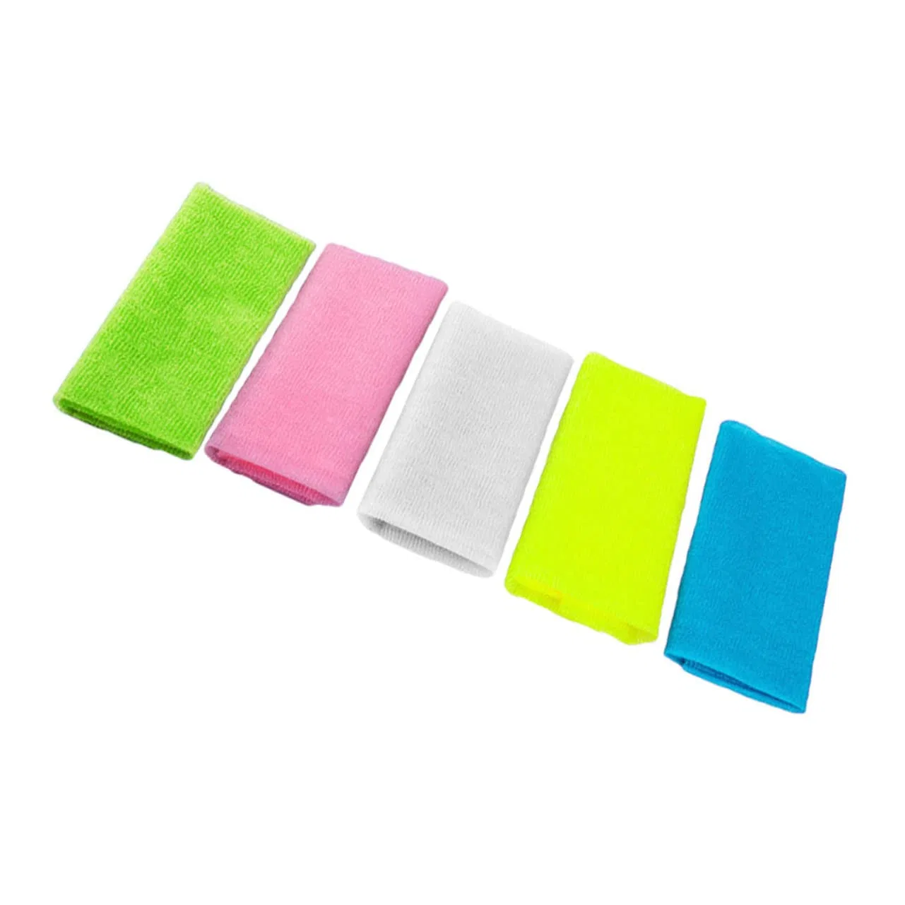 Пилинг-полотенце для душа, Nylon, 5 шт, 90x30x0.2 см, Mischfarben Partykindom