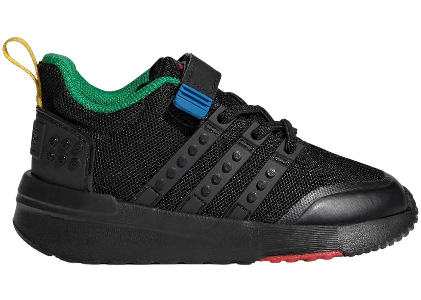 Детские кроссовки с застежкой-липучкой Adidas Racer TR21 And Top Strap LEGO, Core Black Core Black Green